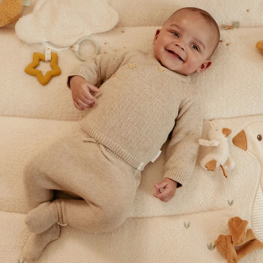 Little Dutch Vest - Beige - Newborn Naturals