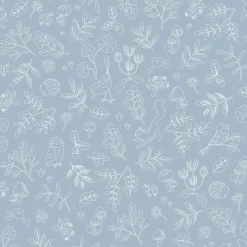 Little Dutch Vliesbehang – Blauw – Forest Friends – Forest Wonder