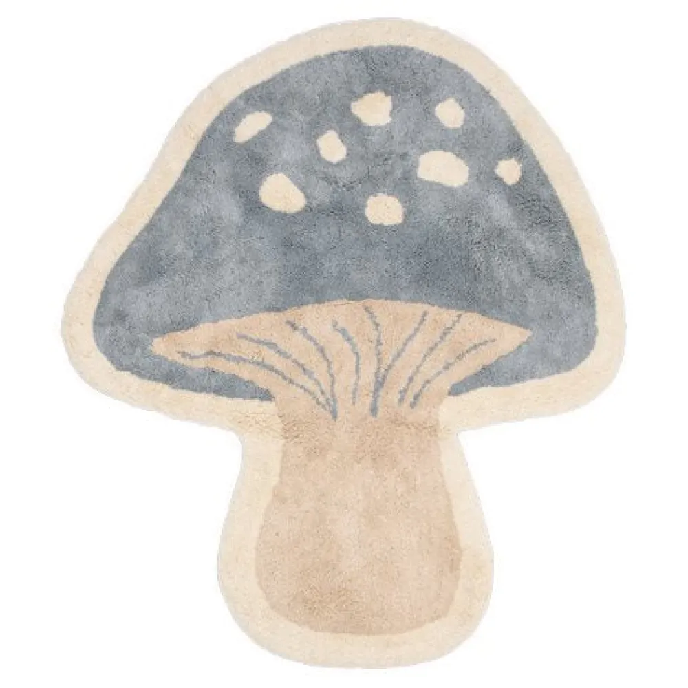 Little Dutch Vloerkleed paddenstoel - Blauw - Forest Friends