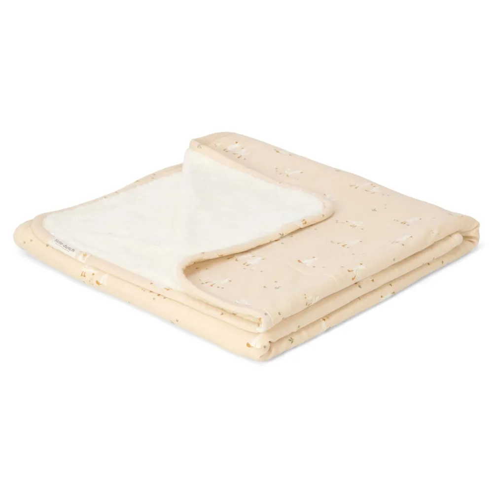 Little Dutch Wiegdeken - Fleece - Beige - Newborn Naturals - Little Goose