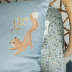 Little Dutch Wieg hoeslaken - Blauw - Forest Friends - Forest Adventure