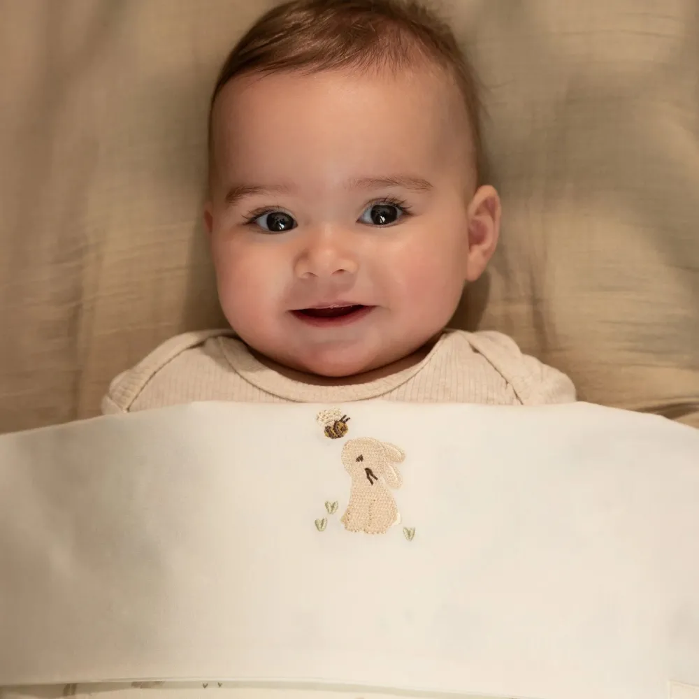 Little Dutch Wieglaken - Wit - Newborn Naturals - Baby Bunny