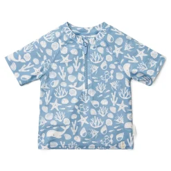 Little Dutch Zwemshirt korte mouw - Lichtblauw - Sea Life